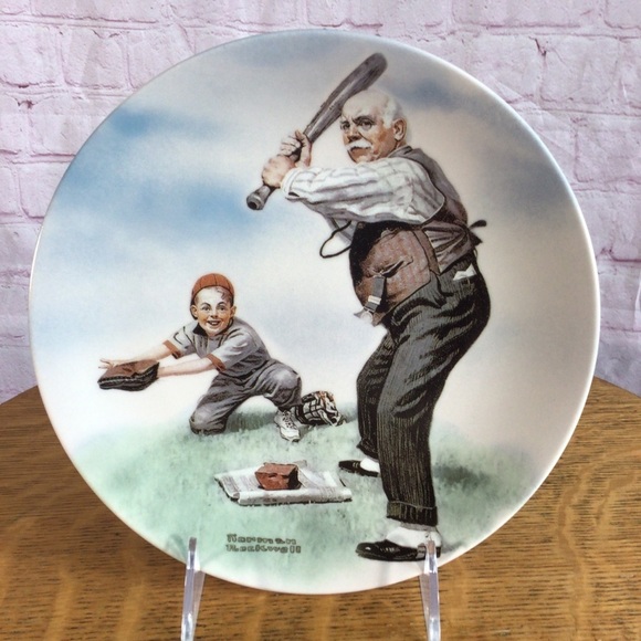 Vintage Norman Rockwell “Batter Up” Collector’s Plate - 2003 - Picture 1 of 5